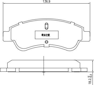 HUSCH JL2428 - Kit de plaquettes de frein, frein à disque cwaw.fr