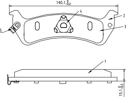 HUSCH JL2473 - Kit de plaquettes de frein, frein à disque cwaw.fr