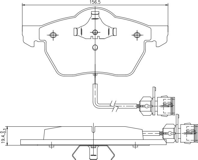 HUSCH JL2477 - Kit de plaquettes de frein, frein à disque cwaw.fr