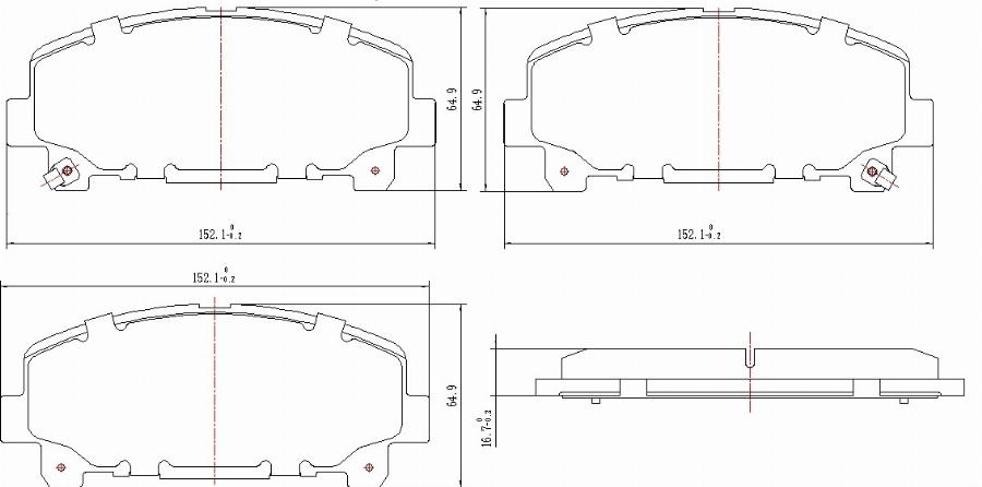 HUSCH JL2067 - Kit de plaquettes de frein, frein à disque cwaw.fr