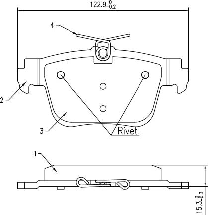 HUSCH JL2005 - Kit de plaquettes de frein, frein à disque cwaw.fr