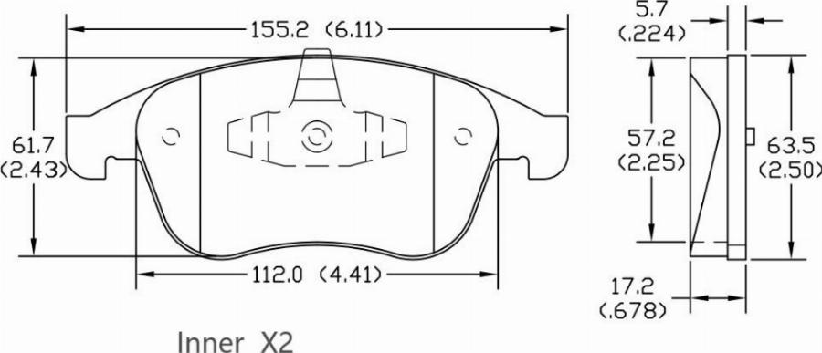 HUSCH JL2393 - Kit de plaquettes de frein, frein à disque cwaw.fr