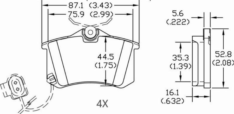 HUSCH JL2379 - Kit de plaquettes de frein, frein à disque cwaw.fr