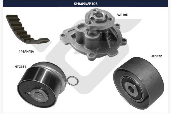 Hutchinson KH 409WP105 - Pompe à eau + kit de courroie de distribution cwaw.fr