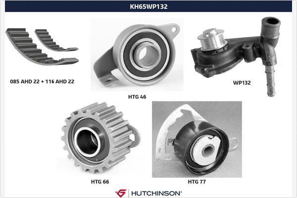 Hutchinson KH 65WP132 - Pompe à eau + kit de courroie de distribution cwaw.fr