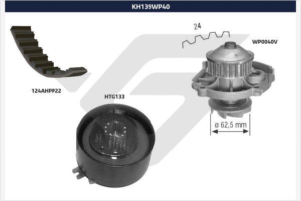 Hutchinson KH 139WP40 - Pompe à eau + kit de courroie de distribution cwaw.fr