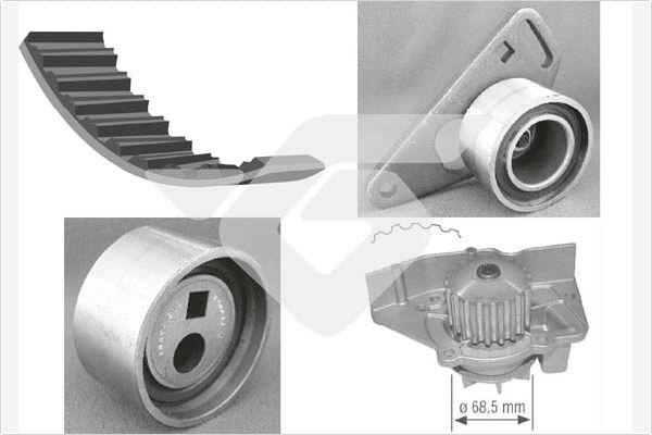 Hutchinson KH 135WP12 - Pompe à eau + kit de courroie de distribution cwaw.fr