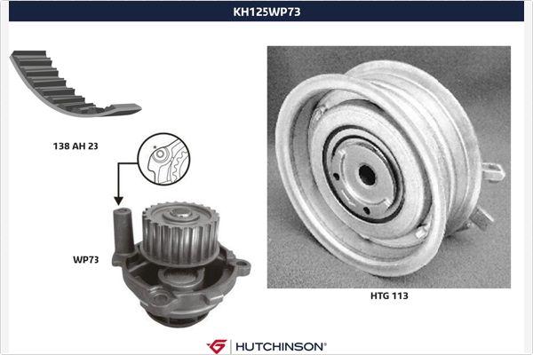 Hutchinson KH 125WP73 - Pompe à eau + kit de courroie de distribution cwaw.fr