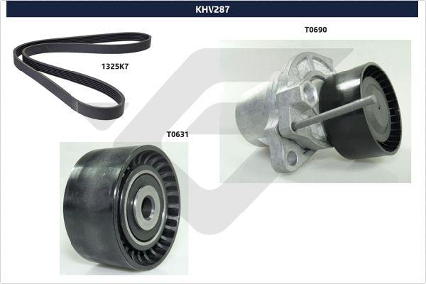 Hutchinson KHV 287 - Jeu de courroies trapézoïdales à nervures cwaw.fr