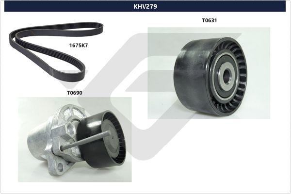 Hutchinson KHV 279 - Jeu de courroies trapézoïdales à nervures cwaw.fr