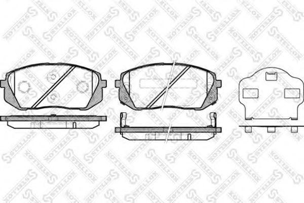 Hyundai 58101-2YA50 - Kit de plaquettes de frein, frein à disque cwaw.fr