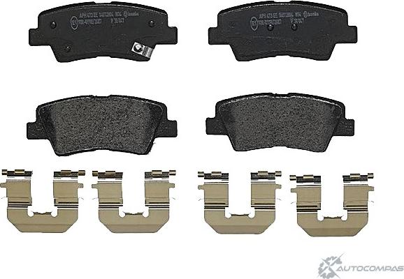 Hyundai 583023KA62 - Kit de plaquettes de frein, frein à disque cwaw.fr