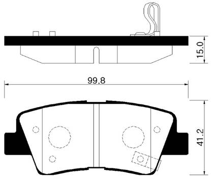 Hyundai 583023ZA70 - Kit de plaquettes de frein, frein à disque cwaw.fr