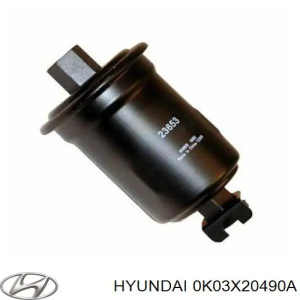 Hyundai 0K03X-20-490A - Filtre à carburant cwaw.fr