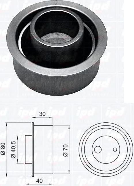 Hyundai 24410-23500 - Poulie-tendeur, courroie de distribution cwaw.fr