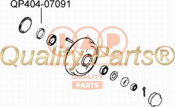 IAP QUALITY PARTS 404-07091 - Bague d'étanchéité, moyeu de roue cwaw.fr