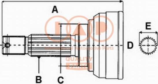 IAP QUALITY PARTS 406-13087 - Jeu de joints, arbre de transmission cwaw.fr