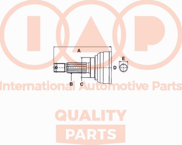 IAP QUALITY PARTS 406-07081 - Jeu de joints, arbre de transmission cwaw.fr