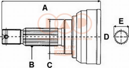 IAP QUALITY PARTS 406-17150 - Jeu de joints, arbre de transmission cwaw.fr