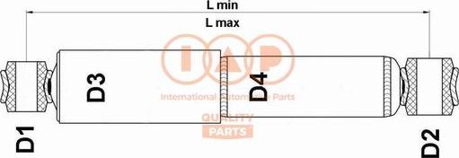 IAP QUALITY PARTS 504-07047 - Amortisseur cwaw.fr