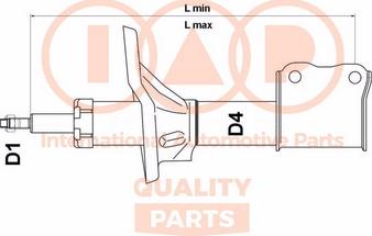 IAP QUALITY PARTS 504-17081B - Amortisseur cwaw.fr