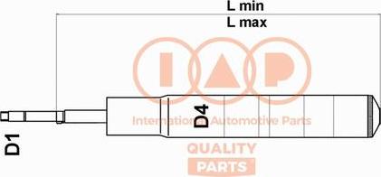 IAP QUALITY PARTS 504-11055U - Amortisseur cwaw.fr