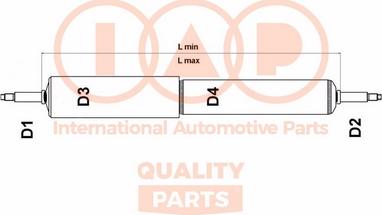 IAP QUALITY PARTS 504-17050H - Amortisseur cwaw.fr