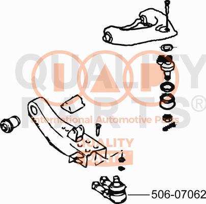 IAP QUALITY PARTS 506-07062 - Rotule de suspension cwaw.fr