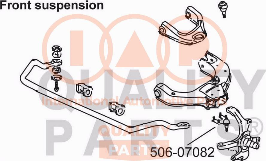 IAP QUALITY PARTS 506-07082 - Rotule de suspension cwaw.fr