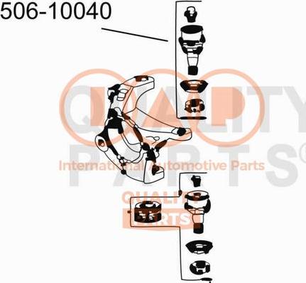 IAP QUALITY PARTS 506-10040 - Rotule de suspension cwaw.fr