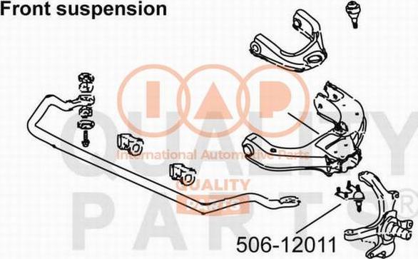 IAP QUALITY PARTS 506-12011 - Rotule de suspension cwaw.fr