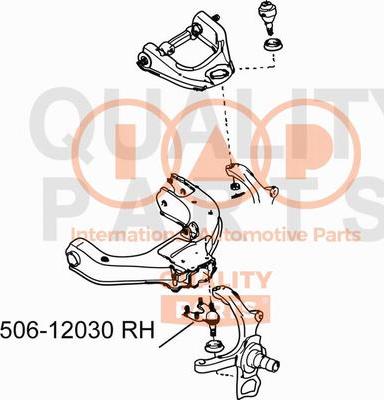 IAP QUALITY PARTS 506-12030 - Rotule de suspension cwaw.fr