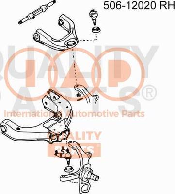 IAP QUALITY PARTS 506-12020 - Rotule de suspension cwaw.fr