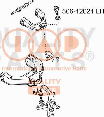 IAP QUALITY PARTS 506-12021 - Rotule de suspension cwaw.fr