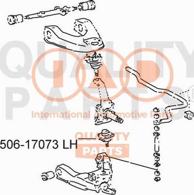 IAP QUALITY PARTS 506-17073 - Rotule de suspension cwaw.fr