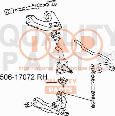 IAP QUALITY PARTS 506-17072 - Rotule de suspension cwaw.fr