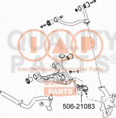 IAP QUALITY PARTS 506-21083G - Rotule de suspension cwaw.fr