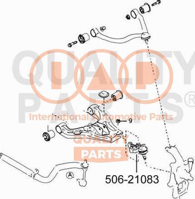 IAP QUALITY PARTS 506-21083 - Rotule de suspension cwaw.fr