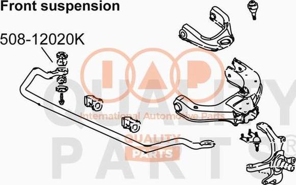 IAP QUALITY PARTS 508-12020K - Coussinet de palier, stabilisateur cwaw.fr