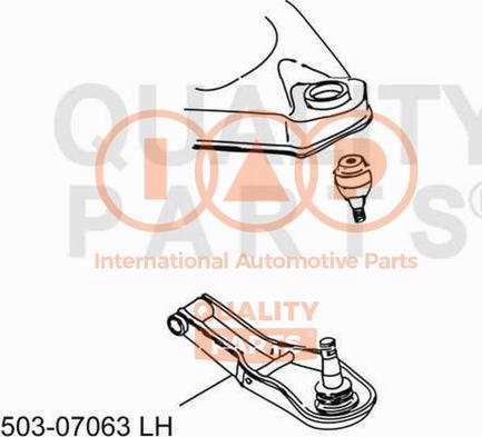 IAP QUALITY PARTS 503-07063 - Bras de liaison, suspension de roue cwaw.fr