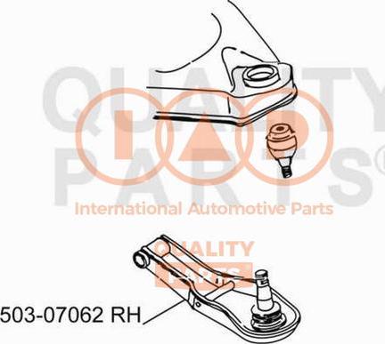 IAP QUALITY PARTS 503-07062 - Bras de liaison, suspension de roue cwaw.fr