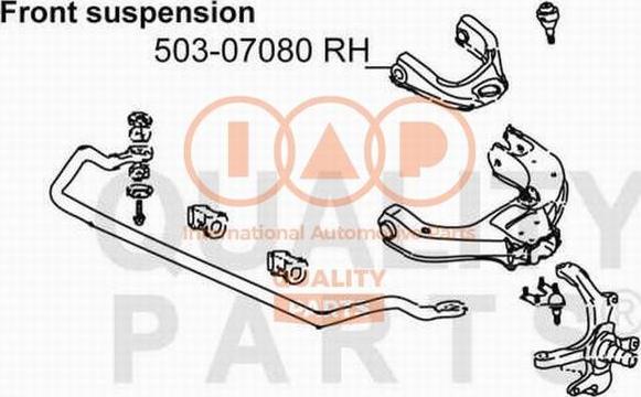 IAP QUALITY PARTS 503-07080 - Bras de liaison, suspension de roue cwaw.fr