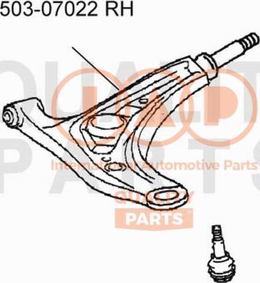 IAP QUALITY PARTS 503-07022 - Bras de liaison, suspension de roue cwaw.fr