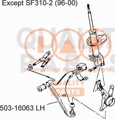 IAP QUALITY PARTS 503-16063 - Bras de liaison, suspension de roue cwaw.fr