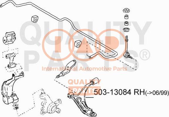 IAP QUALITY PARTS 503-13084 - Bras de liaison, suspension de roue cwaw.fr