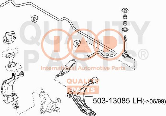 IAP QUALITY PARTS 503-13085 - Bras de liaison, suspension de roue cwaw.fr