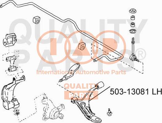 IAP QUALITY PARTS 503-13081 - Bras de liaison, suspension de roue cwaw.fr