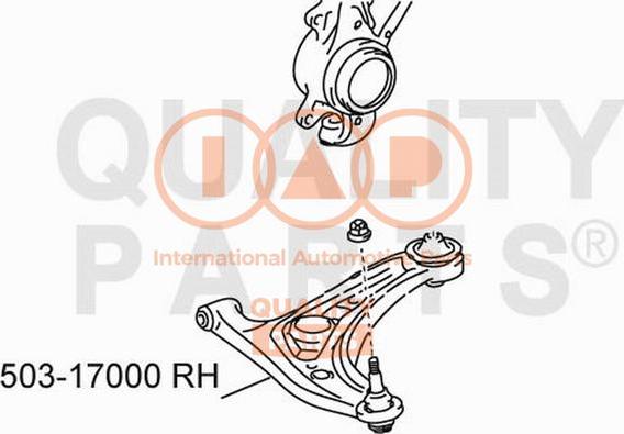 IAP QUALITY PARTS 503-17000 - Bras de liaison, suspension de roue cwaw.fr