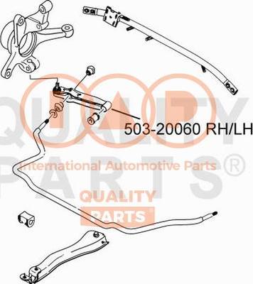 IAP QUALITY PARTS 503-20060 - Bras de liaison, suspension de roue cwaw.fr