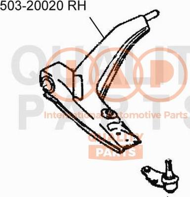 IAP QUALITY PARTS 503-20020 - Bras de liaison, suspension de roue cwaw.fr